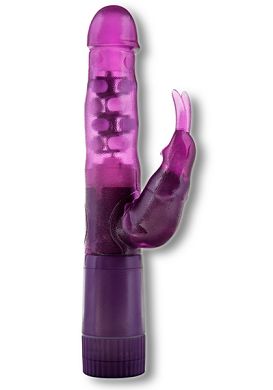 25 x 3,5 cm ToyJoy Perlenvibrator purple Bunny