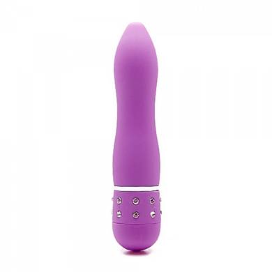 Minivibrator mit Strasssteinchen - 11,5 x 2 cm - in Lila