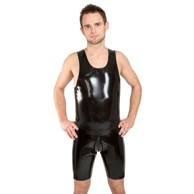 Latex Trgershirt Smokey Black