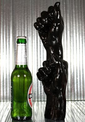 34 x 9 - 10 cm TSX Dildo DOUBLE FIST black