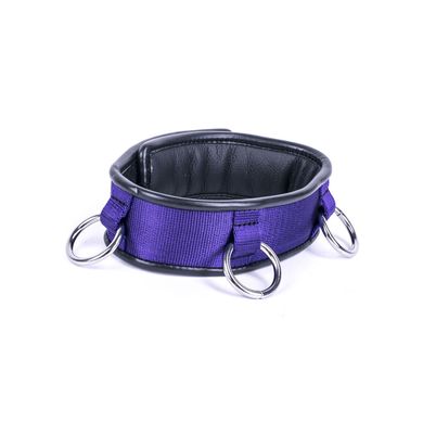 HardcoreDeLuxe Halsband Triple Ring purple