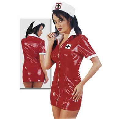 Schwester outfit lak rot