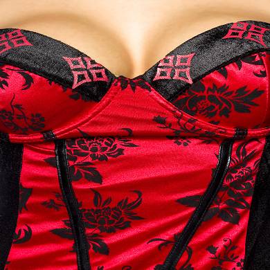 Vampirkostm mit floralem Print