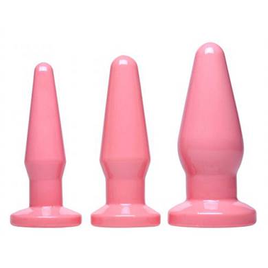 Analplug in Pink Set mit 3 Teilen ? verpackt