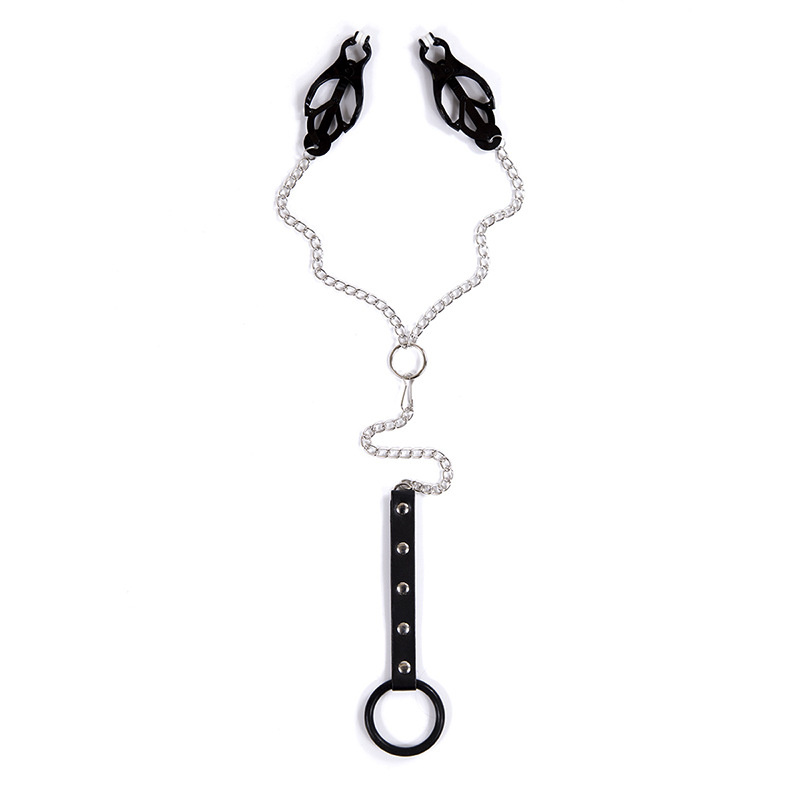 Japanische Nippelklemmen mit Penisring
