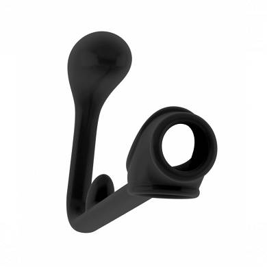 Analplug mit Penisring und P-Stimulation