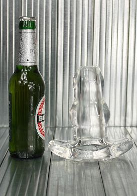 15 x 6,5 cm Double Tunnel Plug Large - Clear