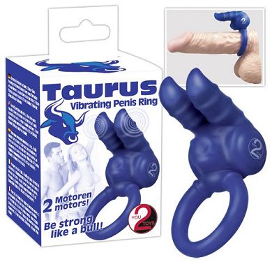 taurus-vibrator-penisring-mit-reizarm-und-2-motoren-blau