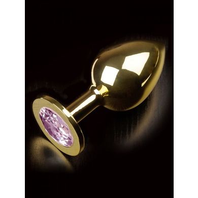 Dolce Piccante Jewellery Large: Edelstahl-Analplug, gold/rosa