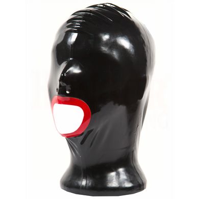 Latexmaske mit offenem Mund