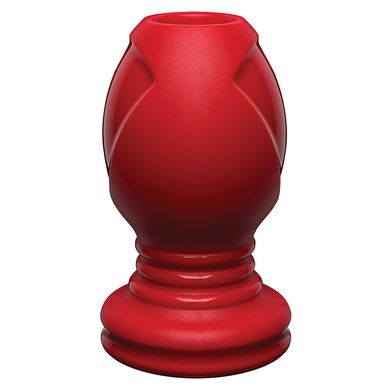 11,5 x 6,3 cm KINK by Doc Johnson - Premium Silicone Anal Tunnelplug XL - Red