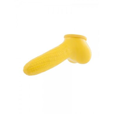 Toylie Mais: Latex-Penis-Hodenhlle (13cm), gelb