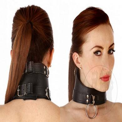 leder-halsband-mit-mehreren-ringen