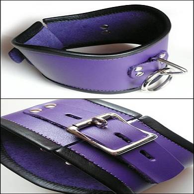gebogenes-leder-halsband-in-lila-breit