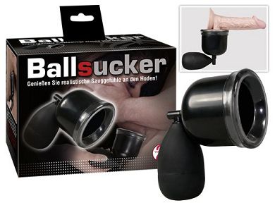 Ballsucker - Hodensauger zum Pumpen in Schwarz