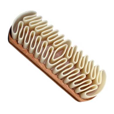 TelMo® Nubukbürste mit Kreppauflage Wildlederbürste 125x42mm)