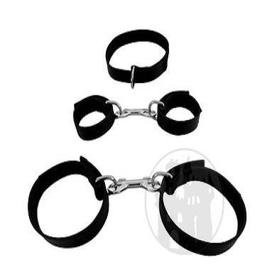 leder-fesselset---schwarz
