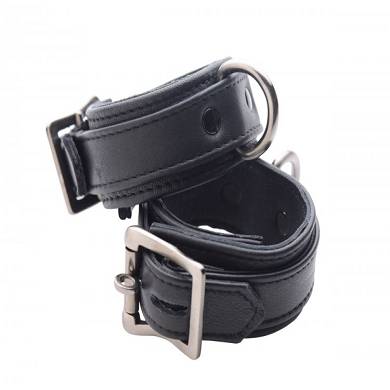 Schwarze Handfesseln aus Leder