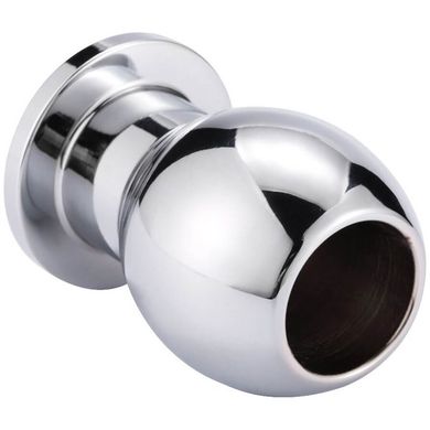 6 x 4 cm Zenn Open Buttplug small silver - Tunnelplug