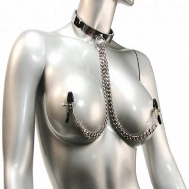 chrom-halsband-mit-nippel-klemmen