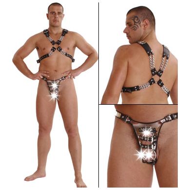 Leder Brustharness