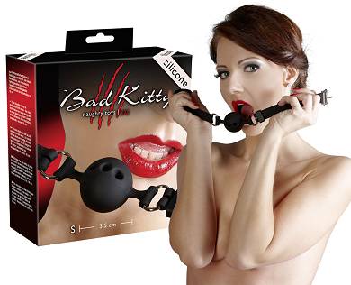 bad-kitty-silikon-knebel-mit-luftlcher---klein
