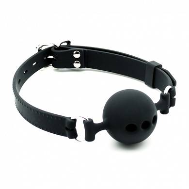 Ballknebel mit Lchern - abschliebar