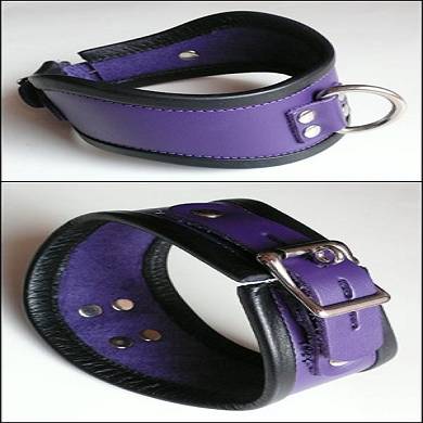 gebogenes-leder-halsband-in-lila-kurz