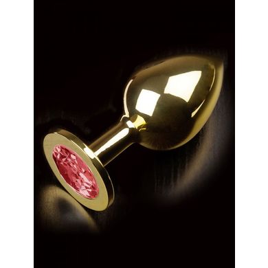 Dolce Piccante Jewellery Large: Edelstahl-Analplug, gold/pink