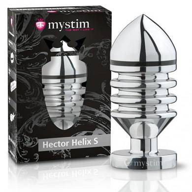 mystim-hector-helix-s-elektro-analplug-aus-aluminium