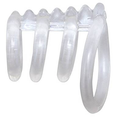 ORION Cockring Clear 4er - transparentes Penis- und Hodenring Doppel fr  intensivere | check.toys