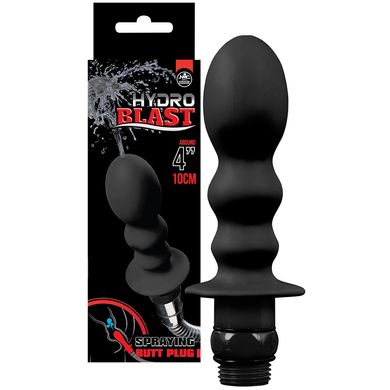 Duschaufsatz Siikon schwarz Hydro Blast