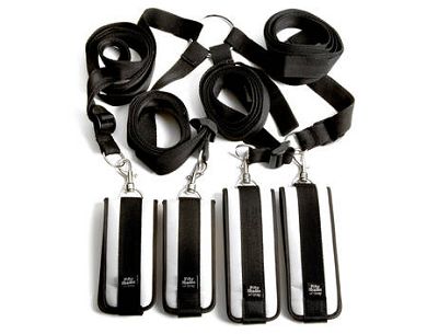Fesseln   schwarz  Fetisch Bondage Fessel