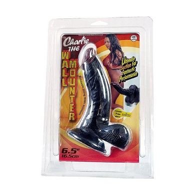 15 x 3.5 cm Wall Mounter Dildo black