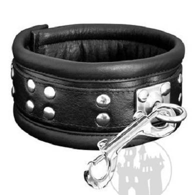 halsfessel-schwarz-mit-edelstahlring