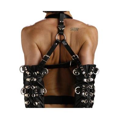 Bondage Zwangsjacke aus Leder mit Schlssern