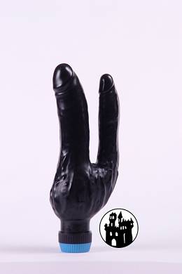 Latex Doppel Penis Vibrator