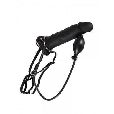 Inflatable Strap-On: Aufpumpbarer Strap-On (hohl), schwarz