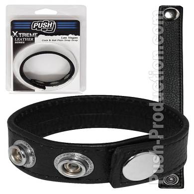 push-xtreme-leather-las-vegas-cock--ball-plain-snap-strap