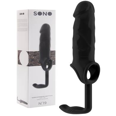 penis-vergrerungs-sleeve-und-plug-schwarz-sono-no19