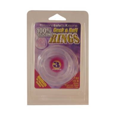 Silicone SafeSolutions 199900002 Cock & Ball Rings als 3er Set