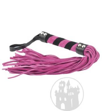 lederpeitsche-pink-schwarz-mit-36-striemen