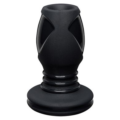 8,9 x 3,8 cm KINK by Doc Johnson - Premium Silicone Anal Tunnelplug Small - Black