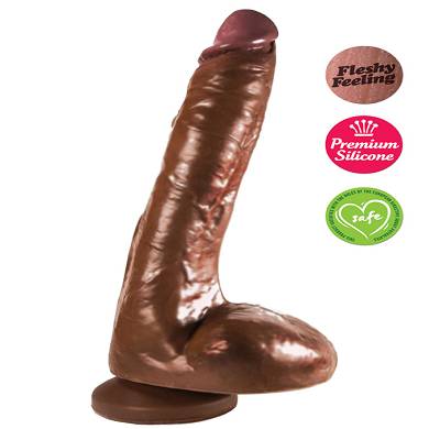 heroes-realistischer-dildo-9-inch-braun