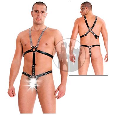 leder-harness-mit-ketten