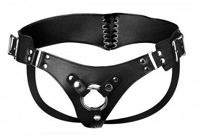 leder-korsett-strap-on-dildo-harness