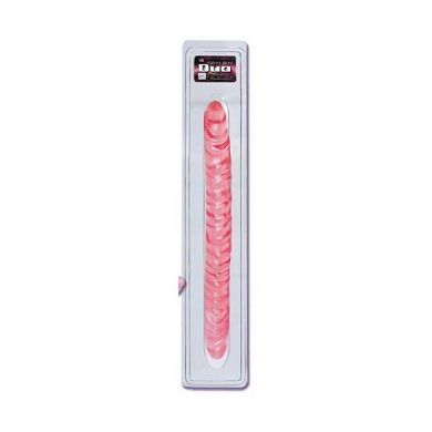 Slim Jim Duo(TM) - Geaderter Superschlanker Penis - Violett 17.5"