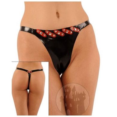 Latex Slip mit Kontrast