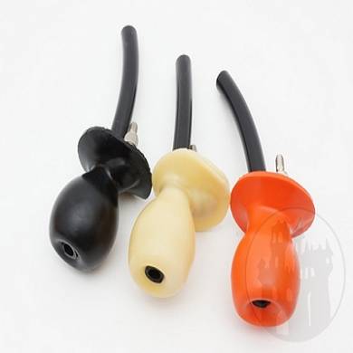 Latexbirnenknebel mit Atemloch