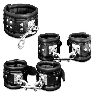 leder-fesselset-schwarz-mit-drehbaren-edelstahlringen